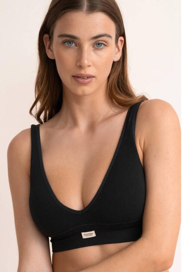 Sam Friday niet-voorgevormde bralette Fay zwart