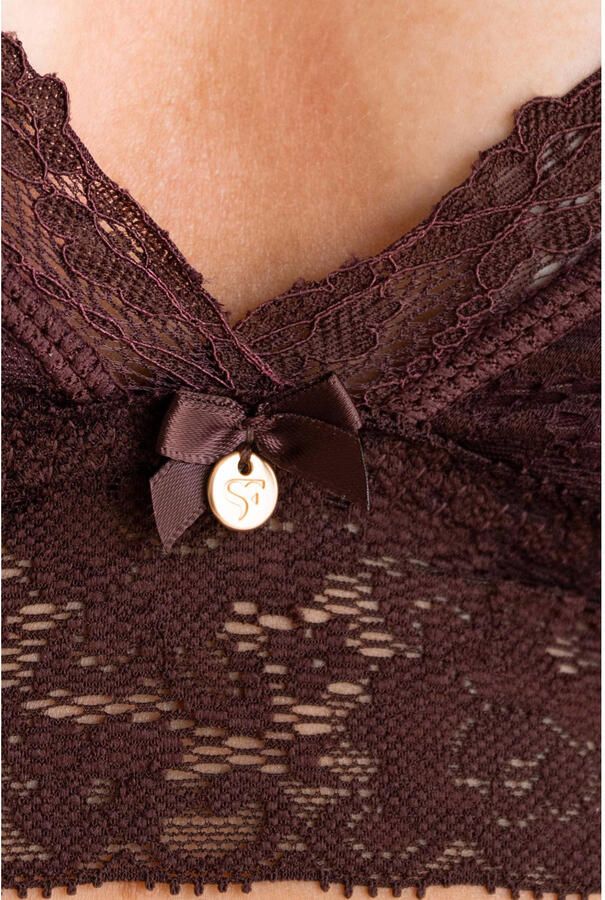 Sam Friday niet-voorgevormde bralette Lacey donkerrood - Foto 2