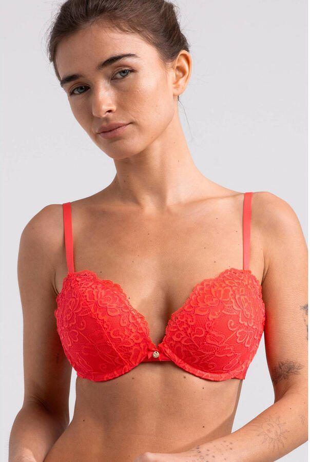 Sam Friday voorgevormde push-up bh Sasha koraalrood