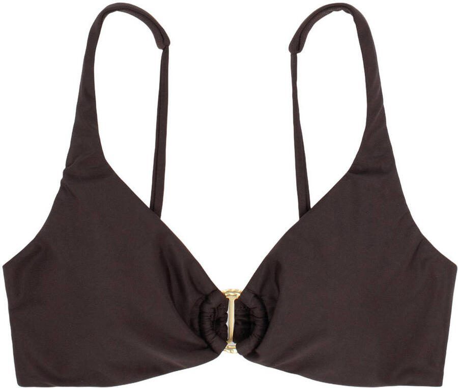 Sam Friday voorgevormde push-up bikinitop Swash donkerbruin