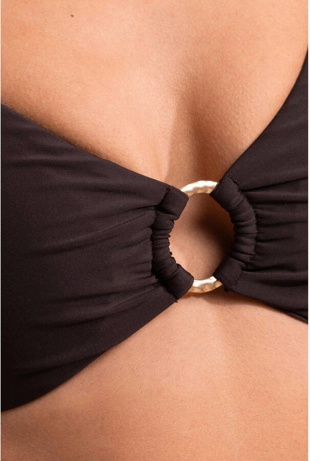 Sam Friday voorgevormde push-up bikinitop Swash donkerbruin - Foto 3