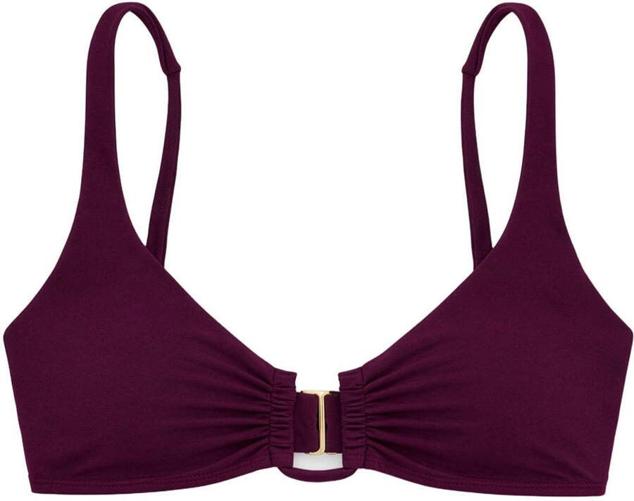 Sam Friday voorgevormde push-up bikinitop Swash donkerrood