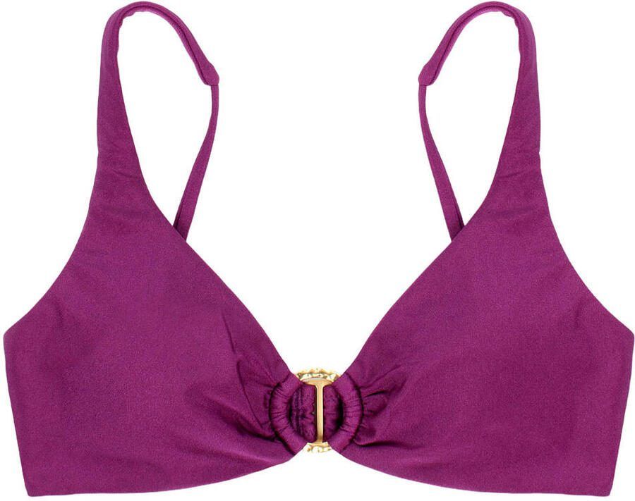 Sam Friday voorgevormde push-up bikinitop Swash met lurex fuchsia