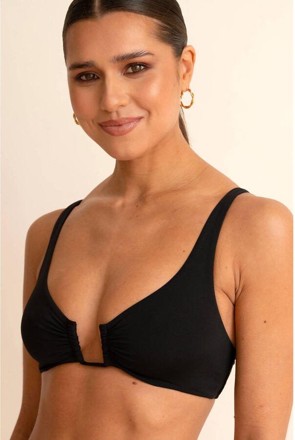 Sam Friday voorgevormde push-up bikinitop Swash zwart - Foto 3