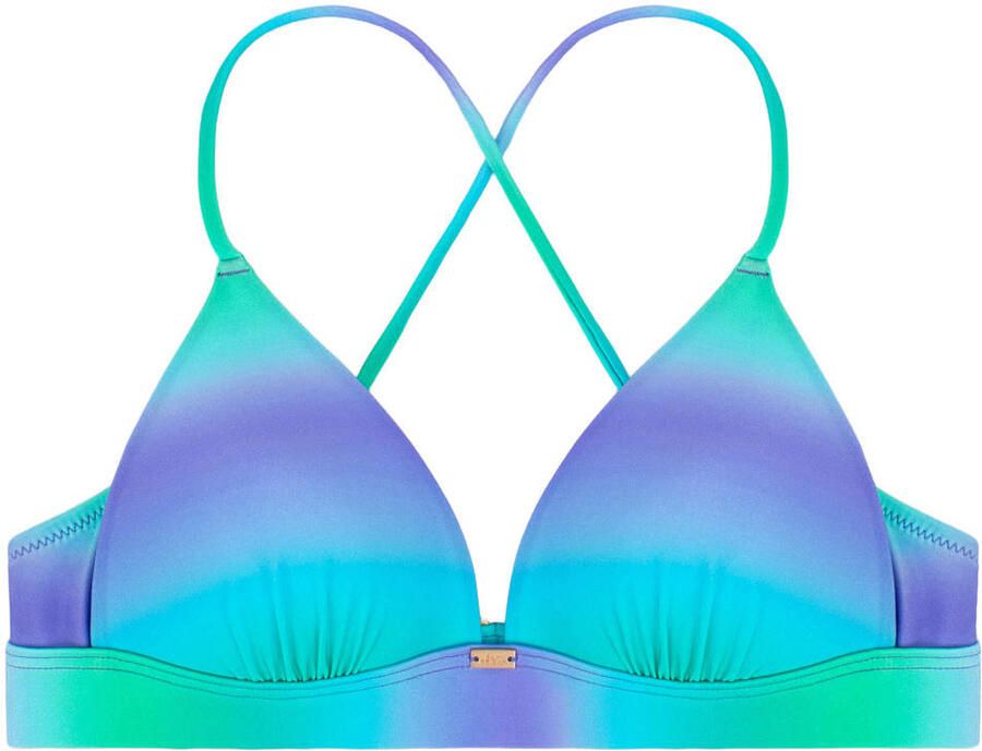 Sam Friday voorgevormde triangel bikinitop Drift turquoise
