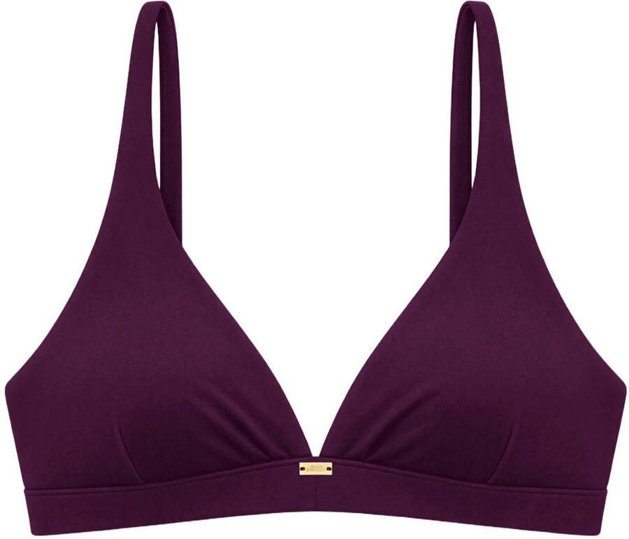 Sam Friday voorgevormde triangel bikinitop Flood donkerrood