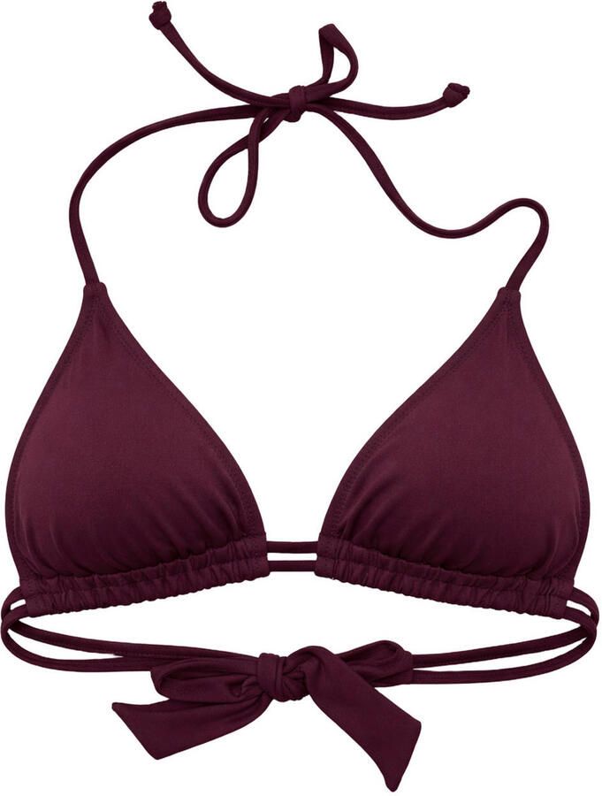 Sam Friday voorgevormde triangel bikinitop Jessie donkerrood