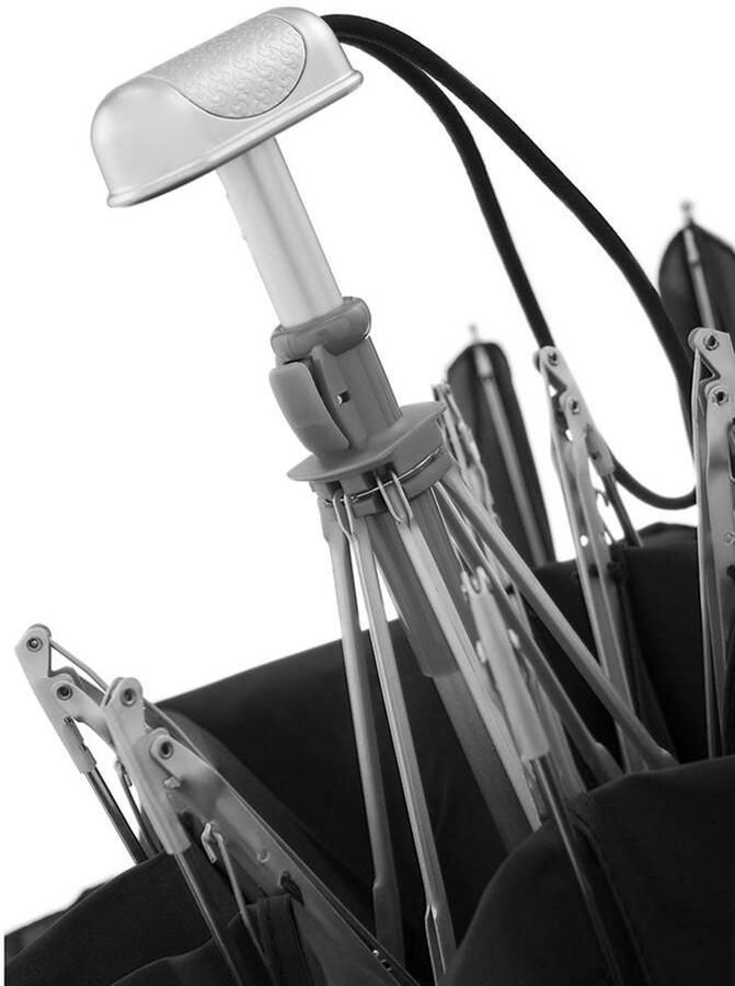 Samsonite paraply Alu Drop 3 Sect. ual Flat zwart - Foto 2