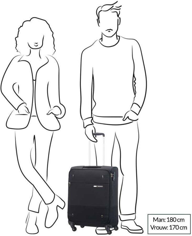 Samsonite trolley Base Boost 55 cm. zwart - Foto 2