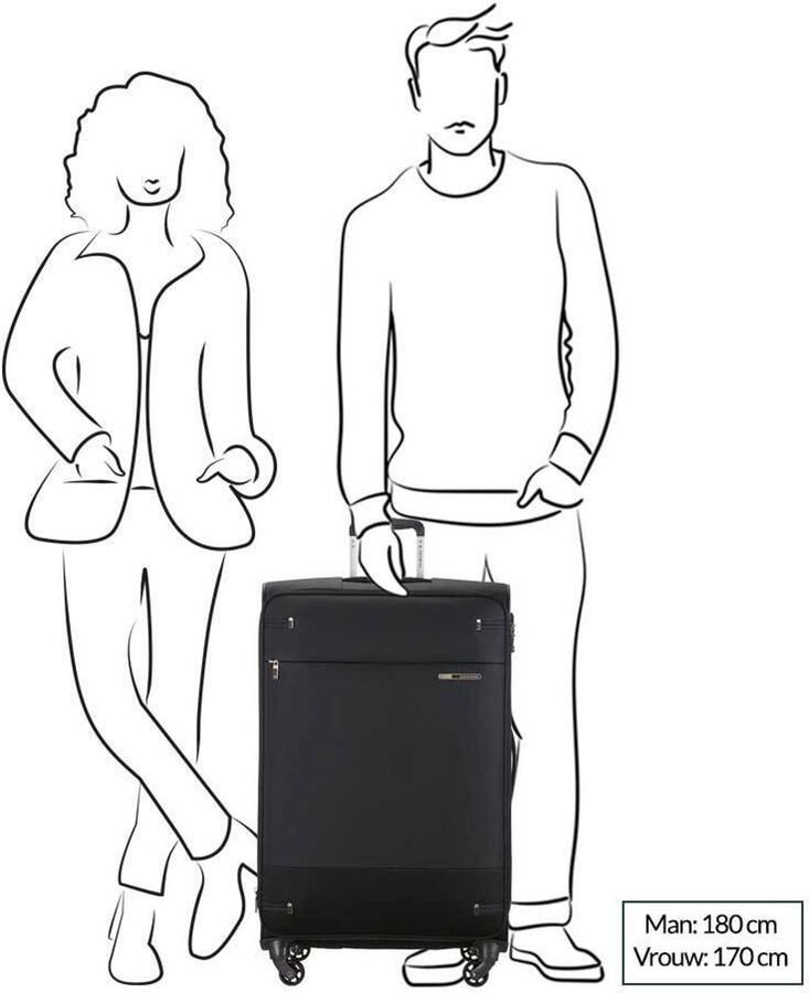 Samsonite trolley Base Boost 78 cm. Expandable zwart - Foto 2