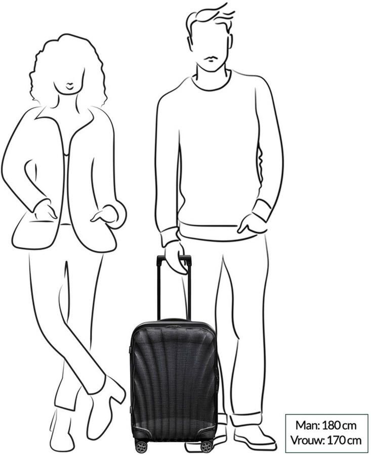 Samsonite Hardshell-trolley C-LITE verschillende maten en kleuren Reiskoffer incheckbagage trolley TSA-cijferslot gemaakt in Europa