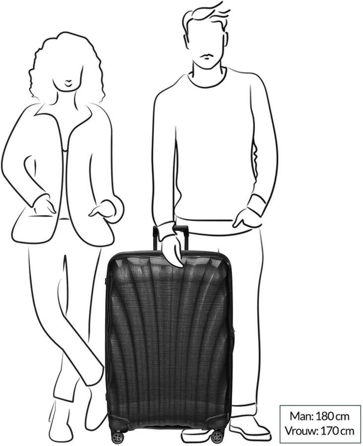 Samsonite trolley C-Lite 81 cm. wit - Foto 2