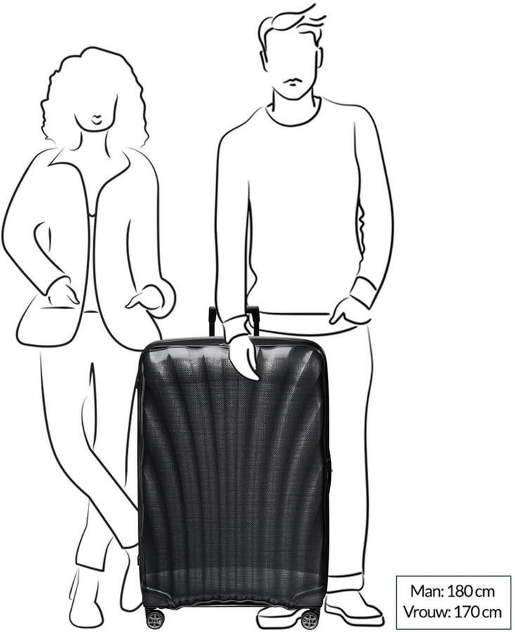 Samsonite trolley C-Lite 86 cm. grijsgroen - Foto 2