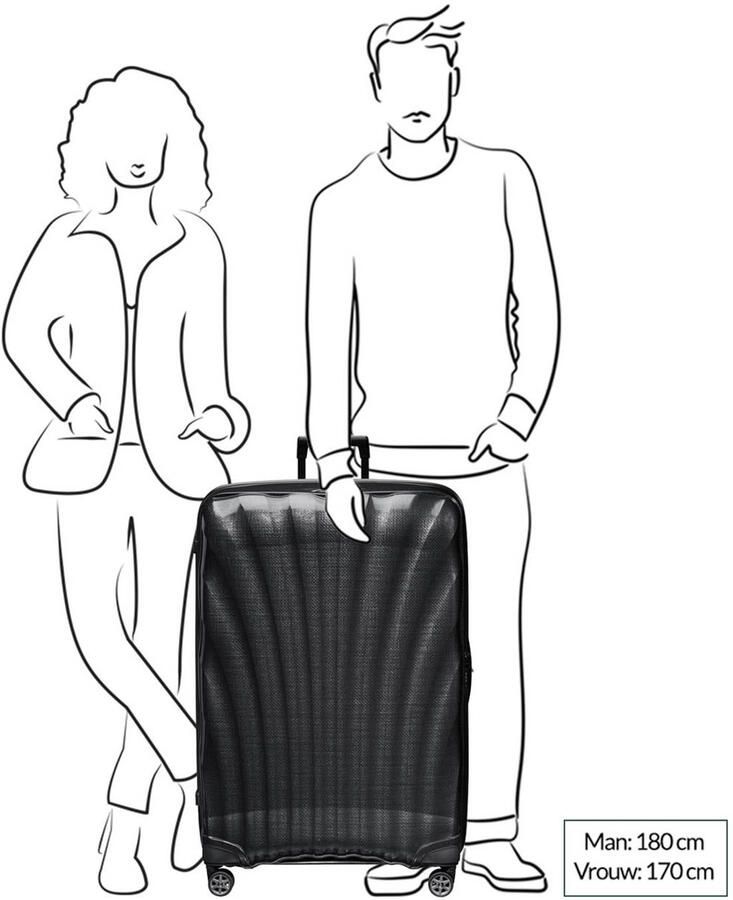 Samsonite trolley C-Lite 86 cm. zwart - Foto 2