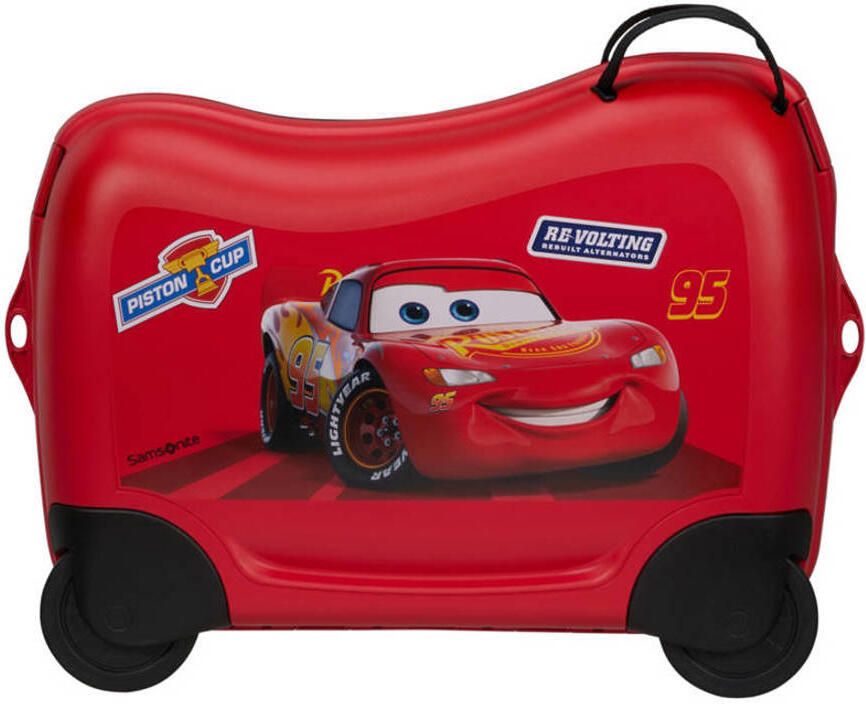Samsonite Kinderkoffer Dream2Go Ride-on Trolley Disney Cars Kinder reis koffer handbagage om op te zitten en te trekken