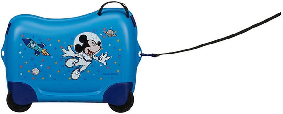 Samsonite Kinderkoffer Dream2Go Ride-on Trolley Disney Mickey Stars Kinder reis koffer handbagage om op te zitten en te trekken