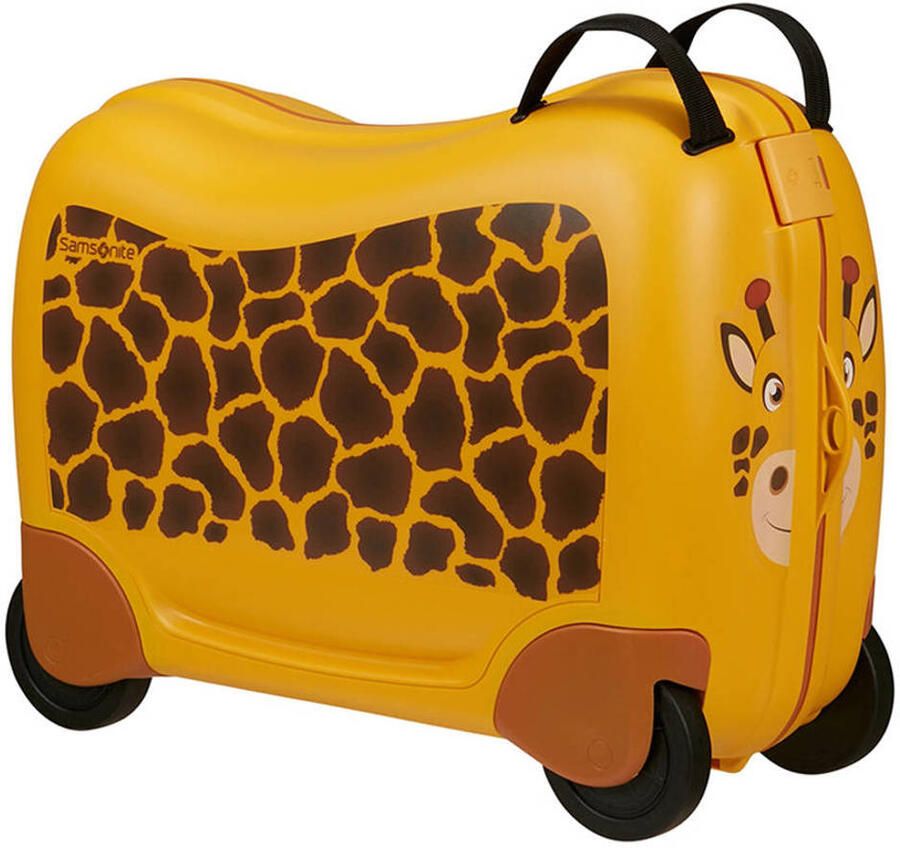 Samsonite Kinderkoffer Dream2Go Ride-on Trolley Giraffe Kinder reis koffer handbagage om op te zitten en te trekken
