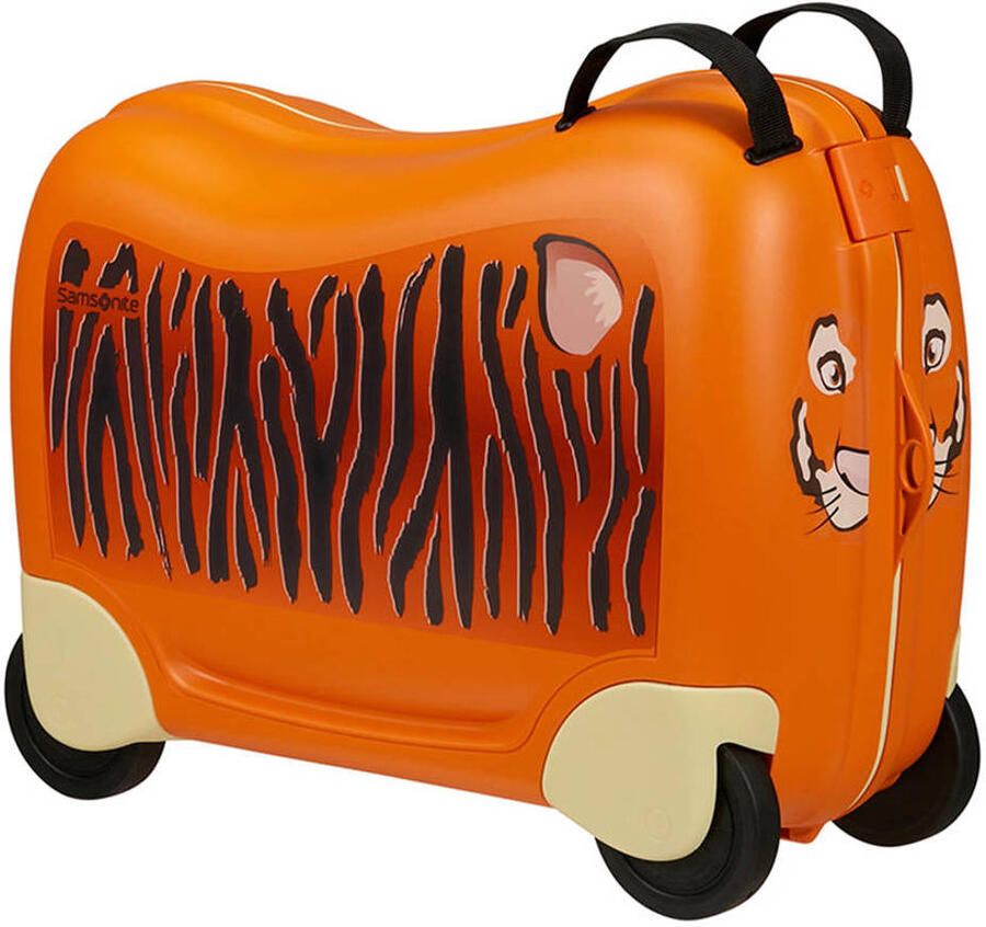 Samsonite Kinderkoffer Dream2Go Ride-on Trolley Tiger Kinder reisbagage handbagage-koffer om op te zitten en te trekken