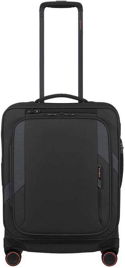 Samsonite trolley Glazed 55 cm. Expandable zwart