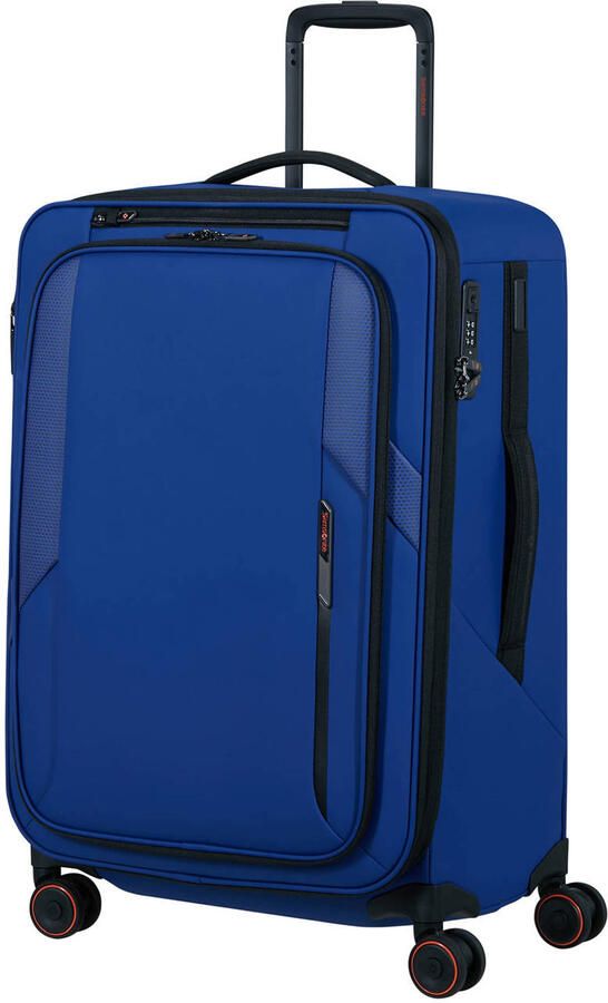 Samsonite trolley Glazed 67 cm. Expandable blauw