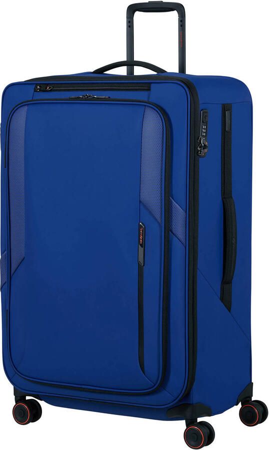 Samsonite trolley Glazed 78 cm. Expandable blauw