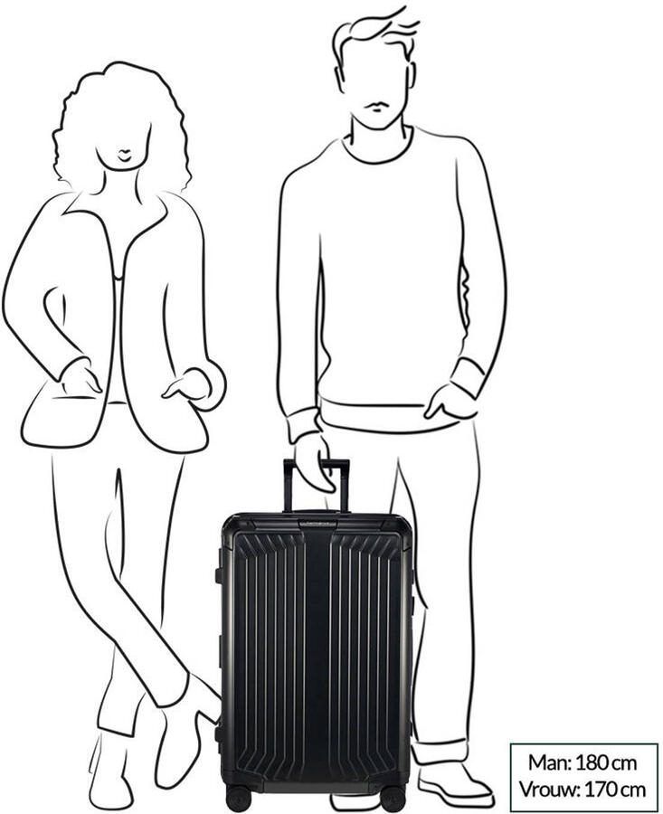 Samsonite Hardshell-trolley LITE-BOX ALU Hard-shell koffer premium-aluminium grote koffer TSA-cijferslot - Foto 2