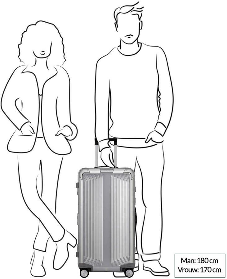 Samsonite Hardshell-trolley LITE-BOX ALU TRUNK verschillende maten en kleuren