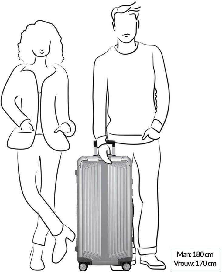 Samsonite Hardshell-trolley LITE-BOX ALU TRUNK verschillende maten en kleuren - Foto 2