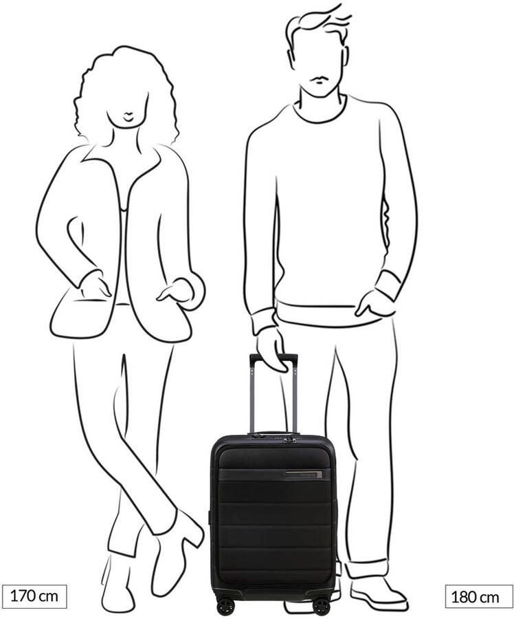Samsonite Hardshell-trolley NEOPOD 55 23 EXP Handbagage reis bagage met TSA-slot - Foto 2