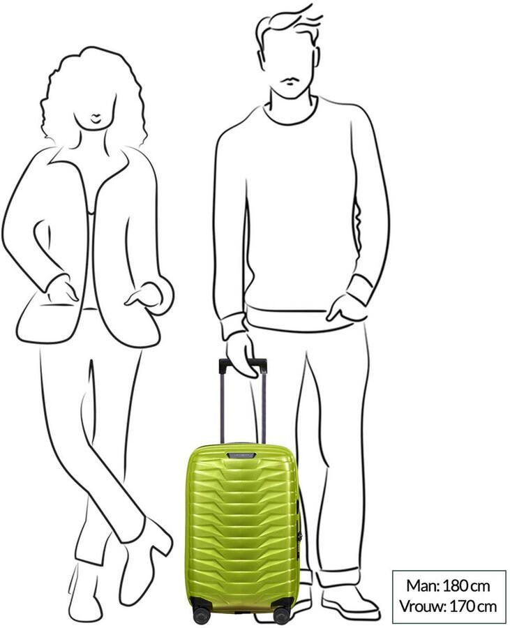 Samsonite trolley Proxis 55 cm. Expandable limegroen - Foto 2