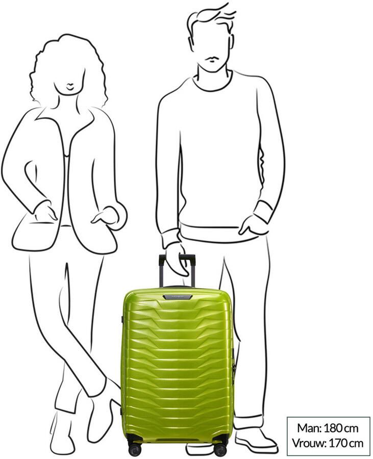 Samsonite Hardshell-trolley PROXIS verschillende maten en kleuren Trolley reisbagage harde koffer reistrolley TSA-cijferslot