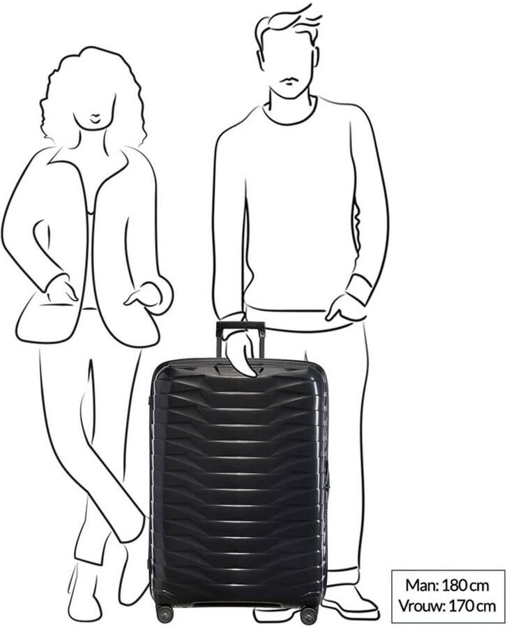 Samsonite trolley Proxis 81 cm. antraciet