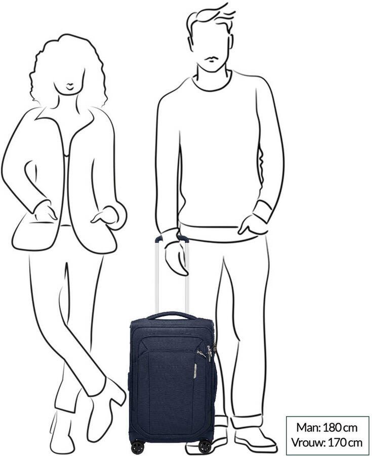 Samsonite trolley Respark 55 cm. Expandable donkerblauw - Foto 2