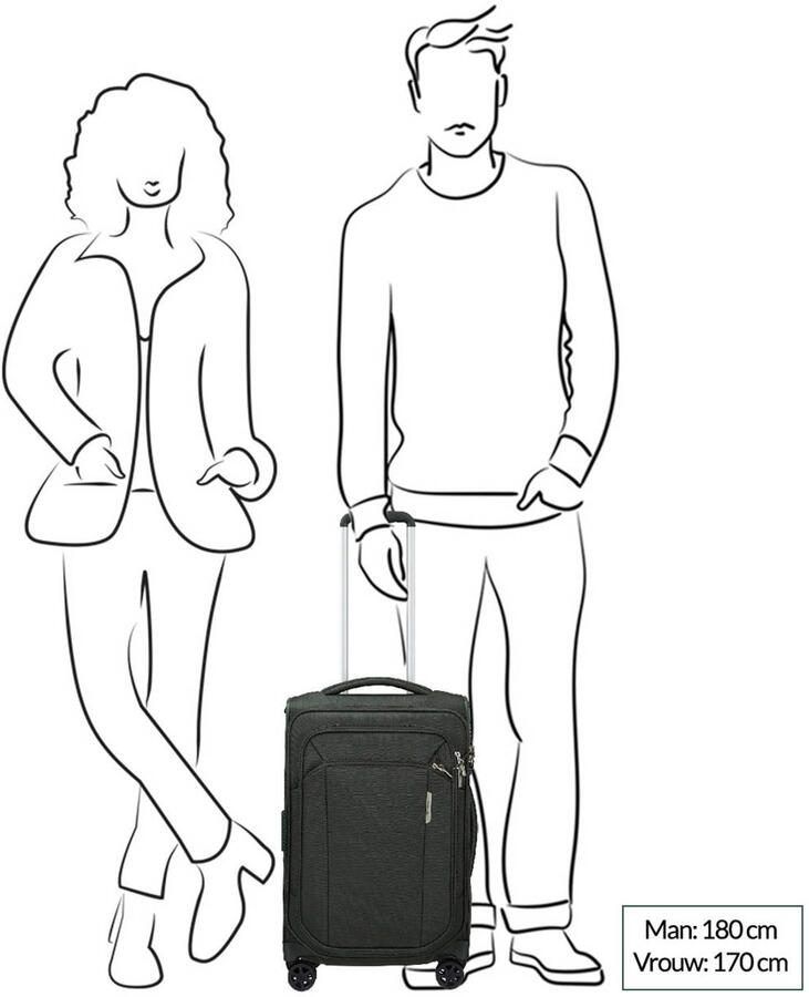 Samsonite trolley Respark 55 cm. Expandable donkergroen - Foto 2