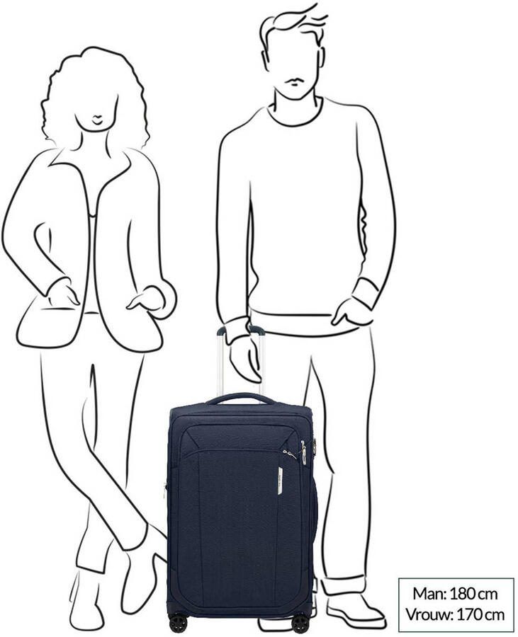 Samsonite trolley Respark 67 cm. Expandable donkerblauw - Foto 2