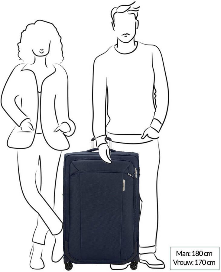 Samsonite Zachte bagage trolley RESPARK exp verschillende maten en kleuren Reiskoffer incheckbagage reisbagage met volumevergroting