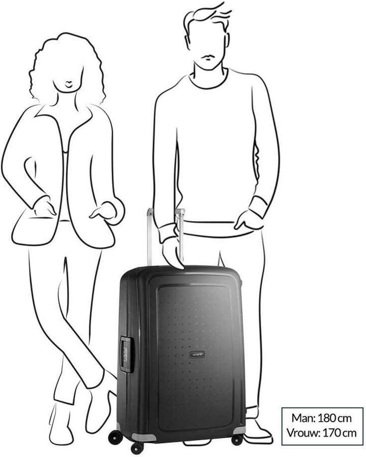 Samsonite trolley S'Cure 75 cm. zwart - Foto 2