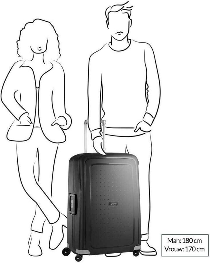 Samsonite trolley S'Cure 75 cm. donkerblauw - Foto 2