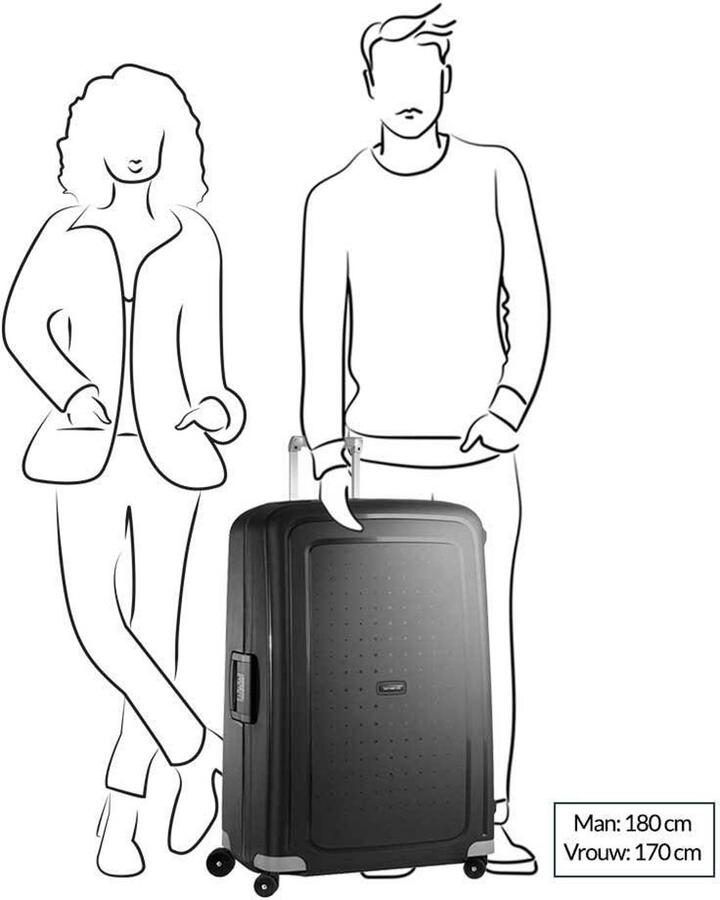 Samsonite trolley S'Cure 81 cm. rood - Foto 3