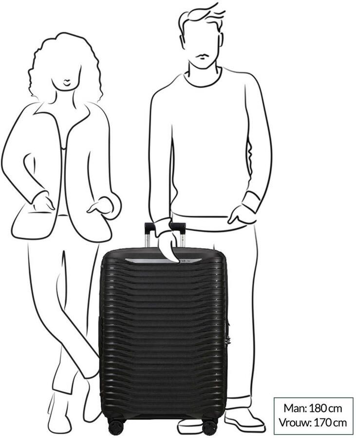 Samsonite Hardshell-trolley reisbagage handbagage-koffer TSA-cijferslot USB-poort