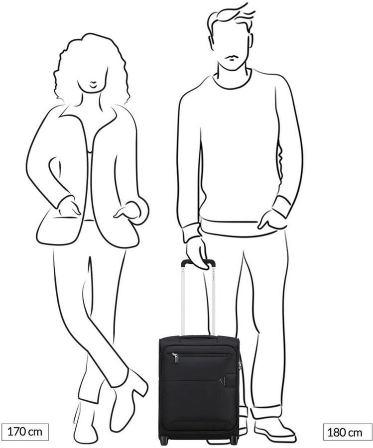 Samsonite Zachte bagage trolley UPRIGHT 45 16 UNDERSEATER Handbagage-koffer reiskoffer koffer zachte koffer trolley - Foto 2