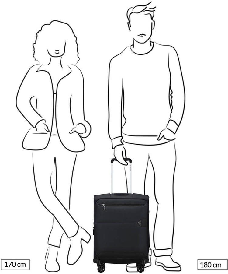 Samsonite Zachte bagage trolley URBIFY verschillende maten Koffer reisbagage zachte koffer volumevergroting - Foto 2