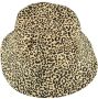Sarlini bucket hat met luipaardprint beige zwart - Thumbnail 1