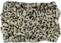 Sarlini colsjaal met luipaardprint zand zwart - Thumbnail 1