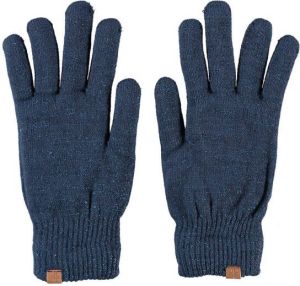 Sarlini gebreide handschoenen met lurex donkerblauw