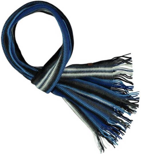 Sarlini gestreepte sjaal blauw multi