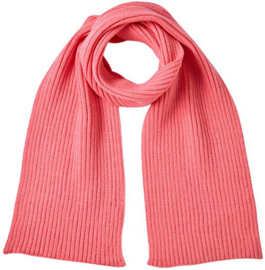 Sarlini ribgebreide sjaal roze Viscose 2-4 JAAR