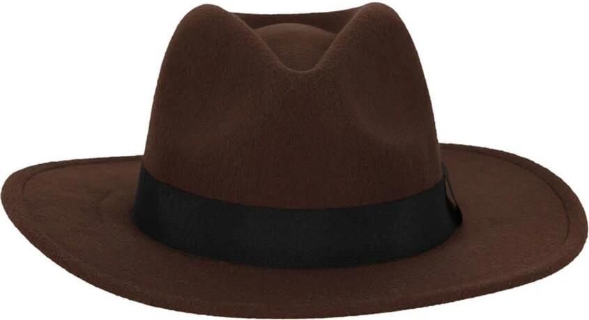 Sarlini cowboyhoed donkerbruin - Foto 1