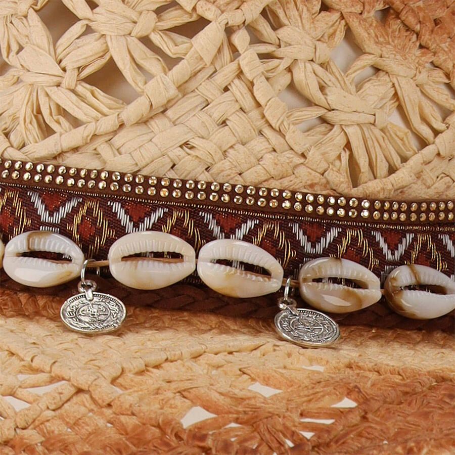 Sarlini crochet cowboyhoed naturel bruin - Foto 2