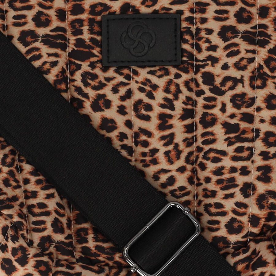 Sarlini crossbody tas met panterprint bruin - Foto 2